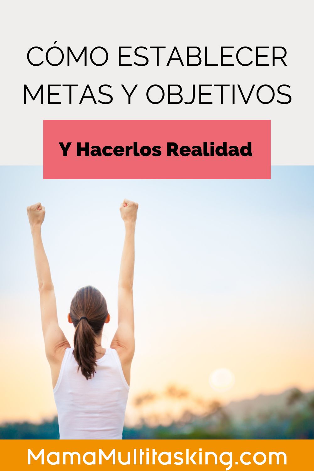 mujer celebrando logros